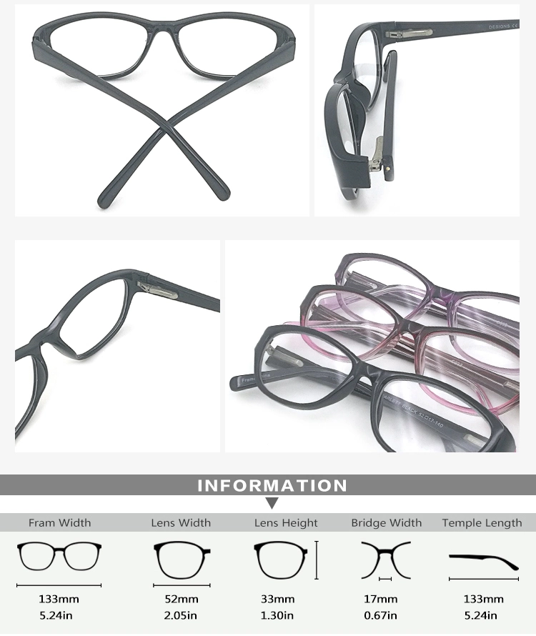 China Wholesale Best Optical Acetate Modern Classic Designer Spring Hinge Optical Eyeglass Frames