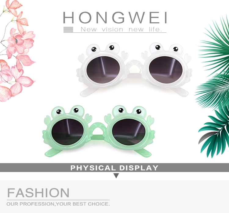 Lovely Cute Design Fashion Kids Children Boy Girl Frog Cartoon Print Sunglass UV400 Polarized Kids Sunglasses