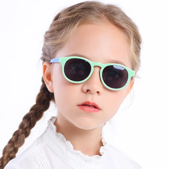 Óculos de sol infantis de material Tpee de toque suave de alta qualidade com UV400 polarizado CE FDA