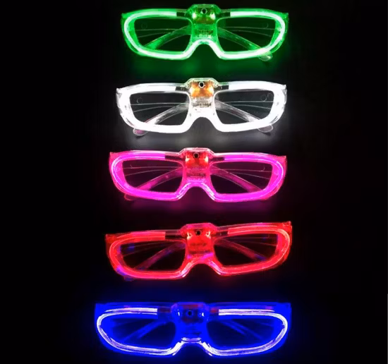 Óculos LED iluminados de baixo preço para concerto de festa Óculos de sol LED para crianças