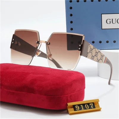 Óculos de sol 2023 Luxo Louis′ S Vuitton′ S Óculos de sol atacado Gucci′ S Óculos de sol da marca para mulheres